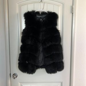 Faux fur vest